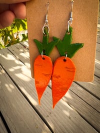 Image 3 of Growing Roots - Leather Earrings 
