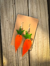 Image 5 of Growing Roots - Leather Earrings 