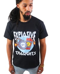 Image 1 of Explosive Thoughts Graphic T-Shirt (Black)