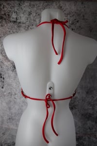 Image 11 of  Genuine red leather leopard top