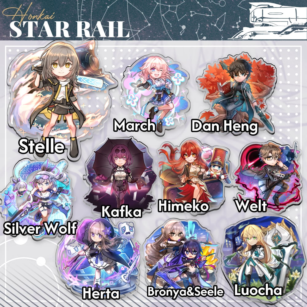 Honkai Star Rail Charms by Marty (@MartyPCSR)