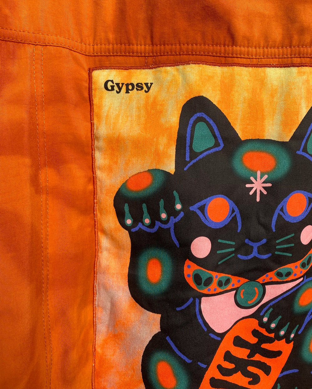 GYPSY CAT bleached oversize jacket