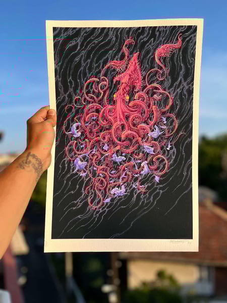 Image of Handpainted "Kraken" 1/1 