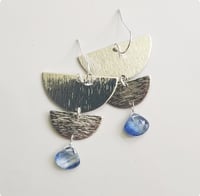 Image 6 of Kyanite + Moon Phase Earrings