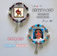 Image 1 of Steve Lacy Dark Red + Gemini Rights Bracelets