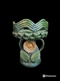 Large Jade Colored Burner