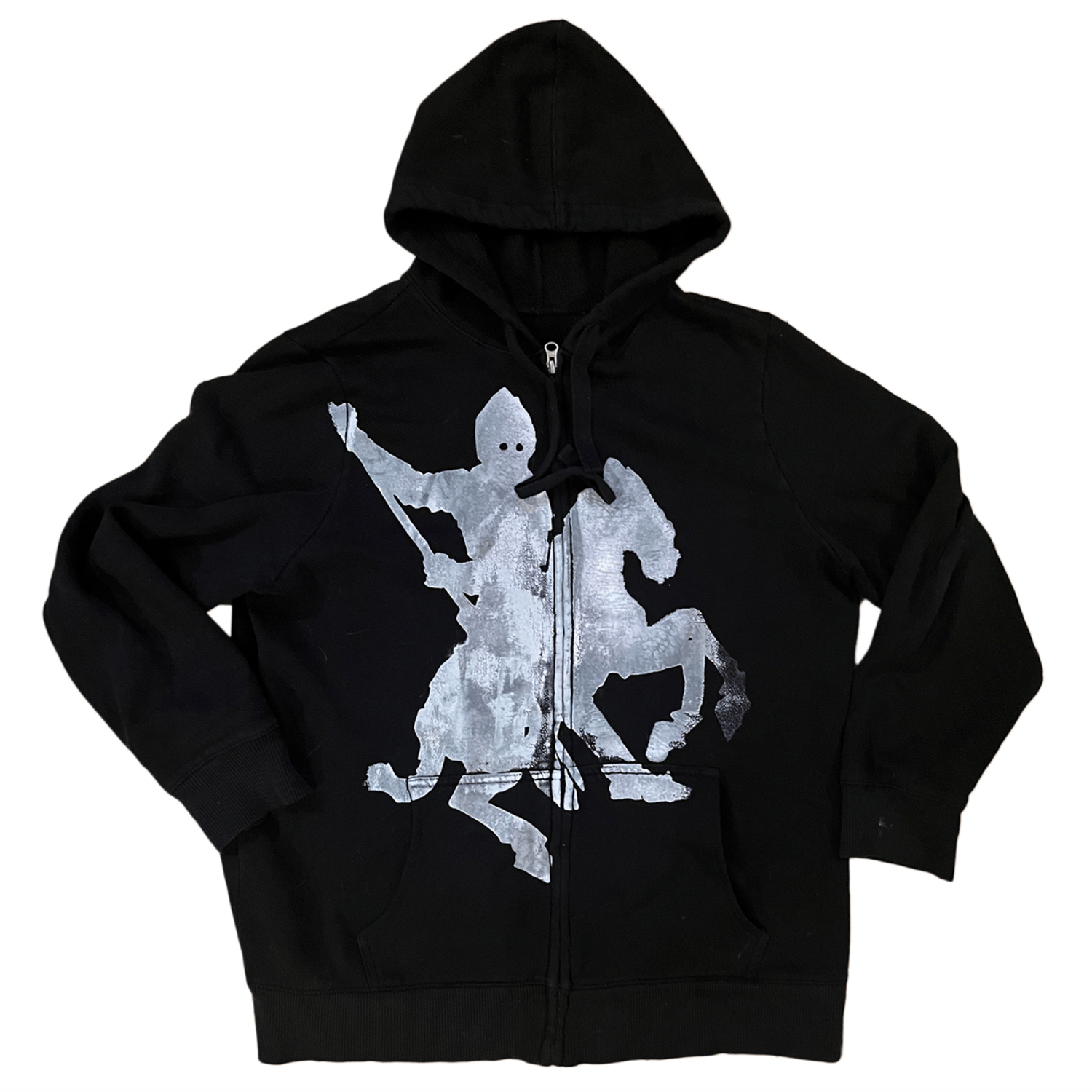 OFFCUT 0004 "SAINT GEORGE BOILED PRINT ZIP-UP HOODIE"