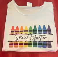 Image 2 of Customizable crayon tee