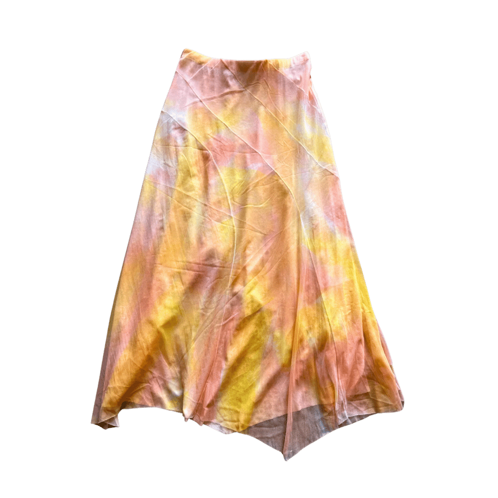 Image of ORANGE EMBELLISHED MESH FAIRY SKIRT