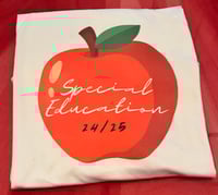 Image 2 of  Customizable Apple teacher tee