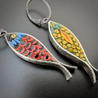 Image 1 of Reversible Fish Earrings