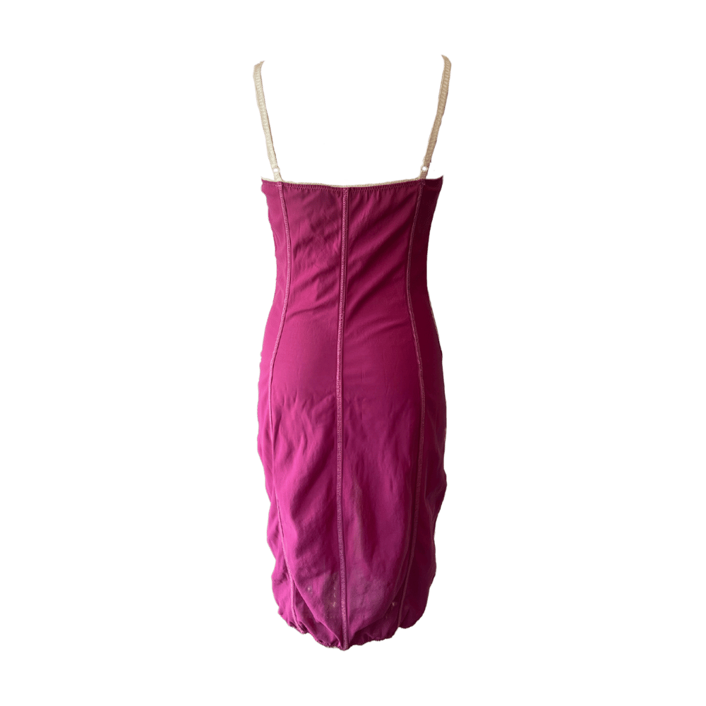 Image of DOLCE & GABBANA FUCHSIA ZIPPER DRESS