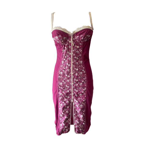 Image of DOLCE & GABBANA FUCHSIA ZIPPER DRESS