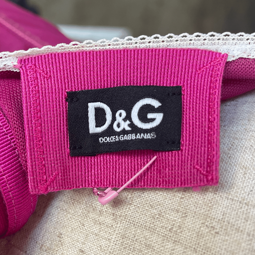 Image of DOLCE & GABBANA FUCHSIA ZIPPER DRESS