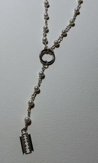 Image 2 of 'razor rosary' necklace