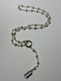 Image 1 of 'razor rosary' necklace