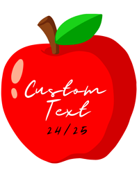 Image 1 of  Customizable Apple teacher tee