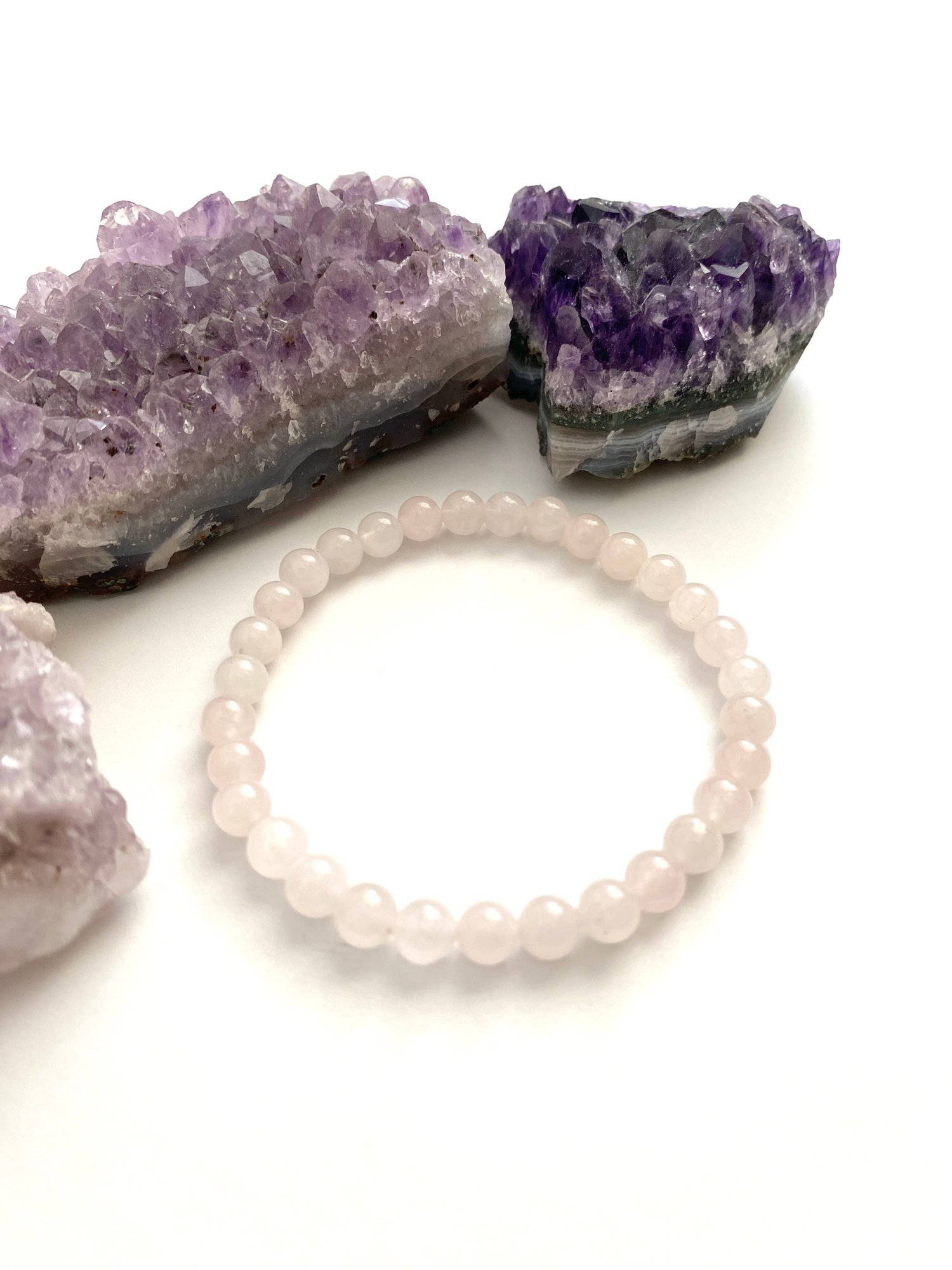 Image of Rose Quartz Stacking Bracelet