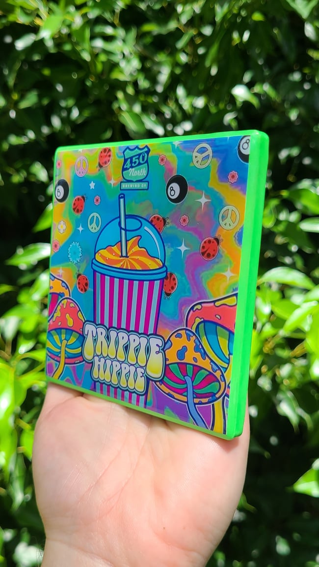 450 Brewing " Trippie Hippie" Craft Coaster 