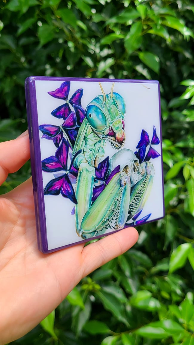 "Preying Skull" Craft Coaster