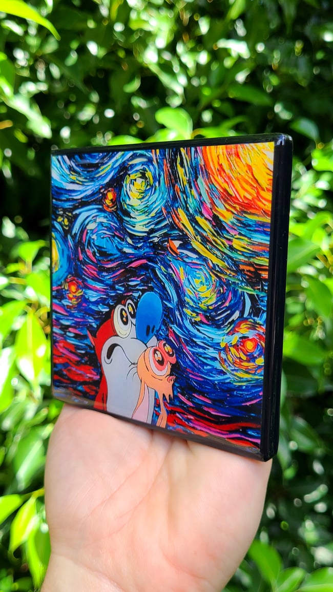 Ren & Stimpys "Starry Night" Craft Coaster