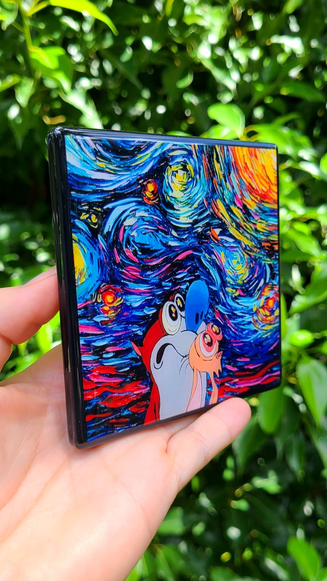 Ren & Stimpys "Starry Night" Craft Coaster