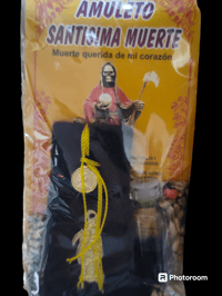 Santa Muerte Amuleto Black