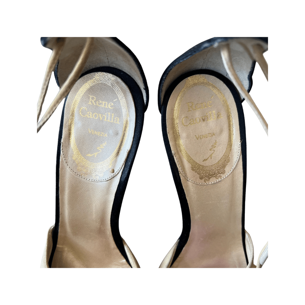 Image of RENÉ CAOVILLA FLOWER HEELS