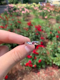 Silver twist ring