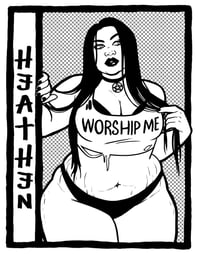 "Worship me" - Heathen Print