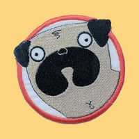 Embroidered Pug Patch