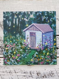 Image 1 of Twinkling Visitors -Plein Air Acrylic Painting