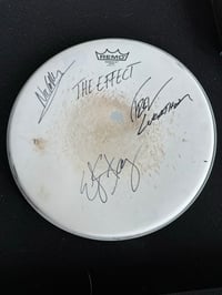 Image 2 of Used Drum Head Signed by The Effect (Only One)