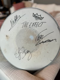 Image 1 of Used Drum Head Signed by The Effect (Only One)