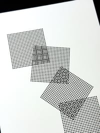 Image 2 of Moiré Study 01 — 5x7" pen plot