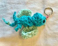 Image 3 of Rose's Crafts Crochet Fruit Dragon key chains