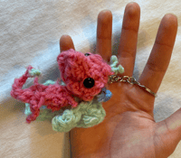 Image 5 of Rose's Crafts Crochet Fruit Dragon key chains