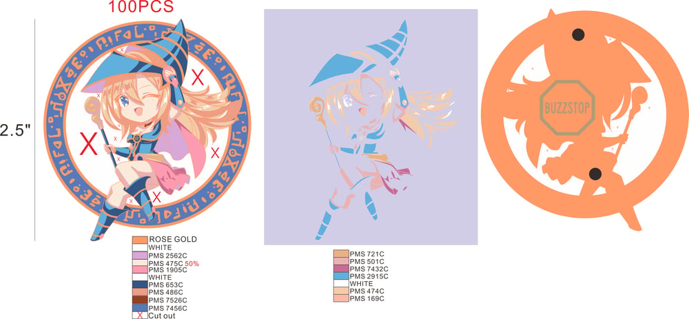 Image of Chibi DMG Rose Gold Pin (Pre Order)