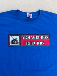 Image 1 of Red logo royal blue shirt “showcase”