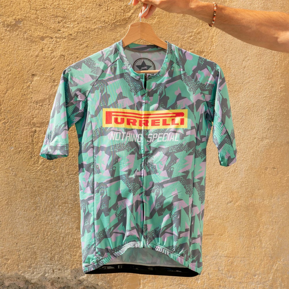 EOE Big Print Jersey Green/Purple