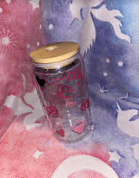 Image 3 of Glass Libby Cup | Pink Hello Kitty