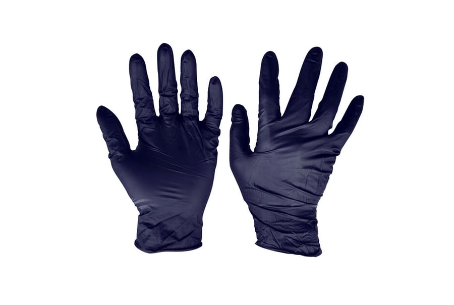 Image of Black Nitrile Gloves 50 Pack