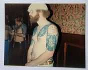 Image of original vintage 1970s danny fowler tattooed man tattoo convention photo 3.5×5