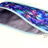 Image 3 of Aqua Dragonfly Pencil Case