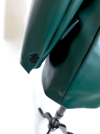 Image 6 of 🎀 FISHING CAPSULE 🎀 MM6 MAISON MARGIELA RUNWAY OILSKIN GREEN SUIT SHOULDER JACKET