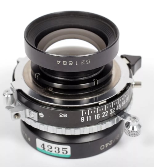 Image of Fuji EBC A 240mm F9 Lens in Copal #0 Shutter (Covers 8X10) #4235