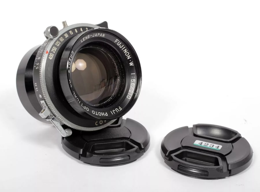 Image of Fuji Fujinon W 210mm F5.6 lens in Copal #1 shutter covers 8X10 #4234