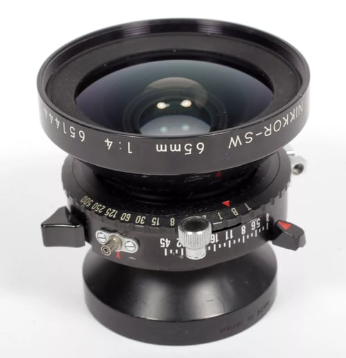 Image of Nikon Nikkor W 65mm F4 lens in Copal #0 shutter #4233