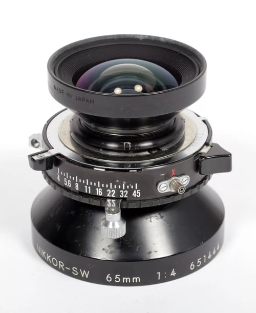 Image of Nikon Nikkor W 65mm F4 lens in Copal #0 shutter #4233