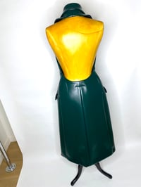 Image 2 of 🎀 FISHING CAPSULE 🎀 MM6 MAISON MARGIELA RUNWAY OILSKEEN GREEN OPEN BACK DRESS